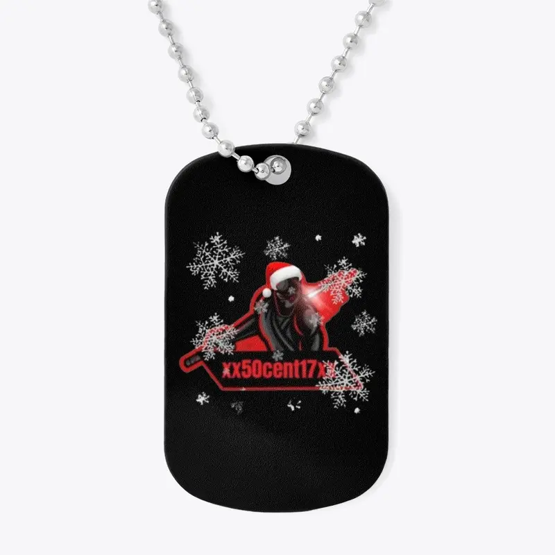 xx50cent17xx Christmas dog tag